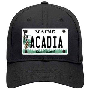 Acadia Maine Metal on Cotton Velcro Hat - Black